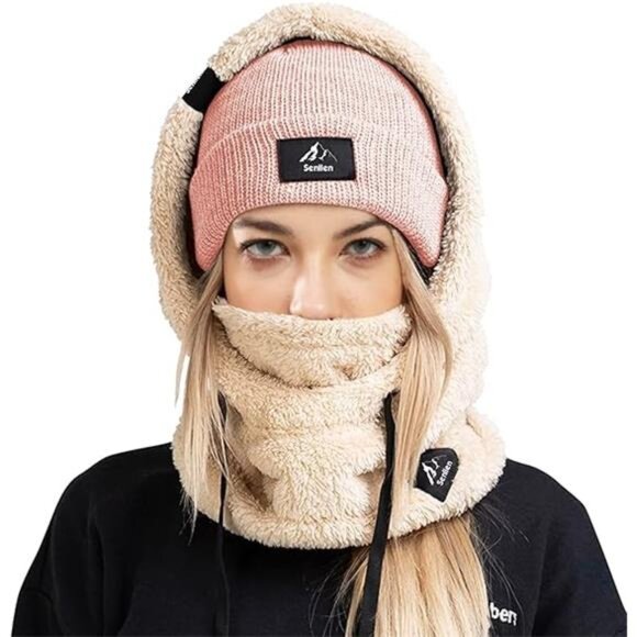 Cold Weather Fleece Ski Mask - Windproof Winter Thermal Face Mask - Picture 2 of 6